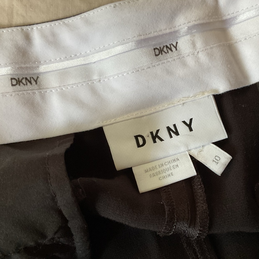 DKNY Elegant Black Wide-Leg Pants, 10 - Picture 6 of 8